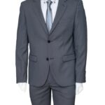 Κοστούμι στενή γραμμή γκρι