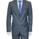 Κοστούμι ψαροκόκαλο γκρι