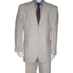 Κοστούμι λινό μπεζ
