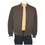 Μπουφάν ντούμπλεφας χειμερινό καφέ/μπεζ